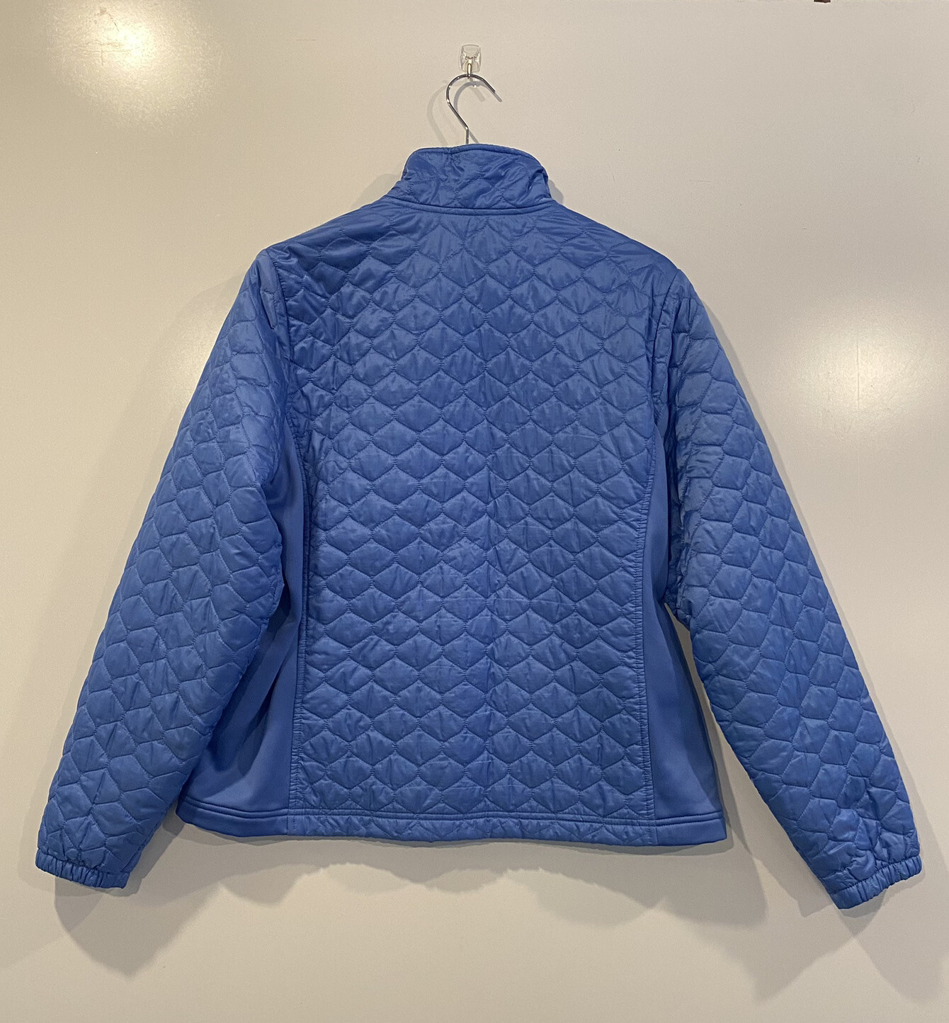 Lands End Womens Blue Quilted Primaloft Jacket Size XL eBay