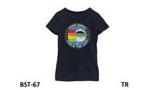 Star Wars Mandalorian Star Power Girls Short Sleeve Tee Shirt, Navy Blue, Large