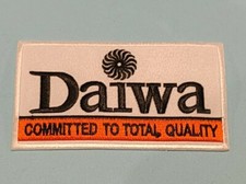 Daiwa Angling Fishing Sew / Iron On Embroidered Patch:- a Committed To Total