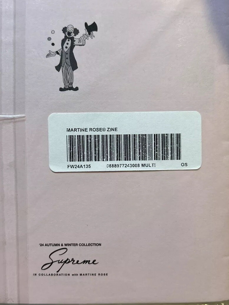 NWT Supreme x Martine Rose Zine FW24 FREE SHIPPING!