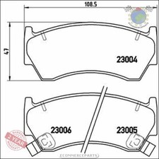 Kit Bremsbeläge Brembo Vorderachse für NISSAN ALMERA I D bji