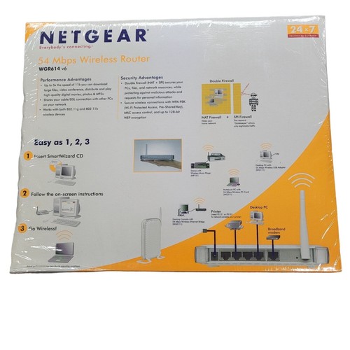 Netgear 54 Mbps Wireless Router WGR614 New In Box - Picture 2 of 7