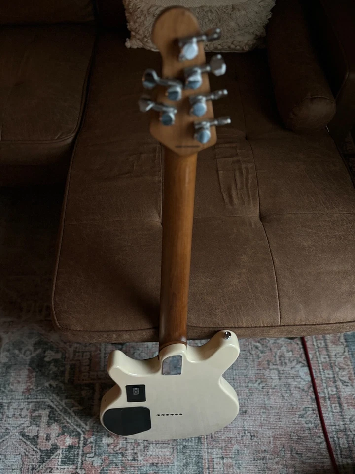 (Music man) valentine electric guitar. Cream everything works and is intact. - Image 3 of 4