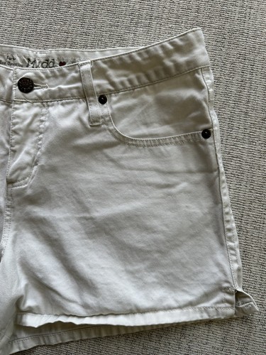 Vtg y2k Early 2000s MUDD ripstop cotton shorts sz 7 Beige Bratz - Picture 7 of 10