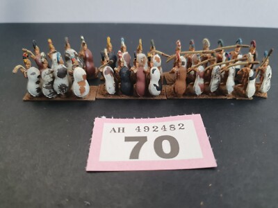MINIFIGUREN 15mm ALTGRIECHISCH/HELLENISTISCH HALBNACKT GROßES HOHES SCHILDWAPPEN x 28