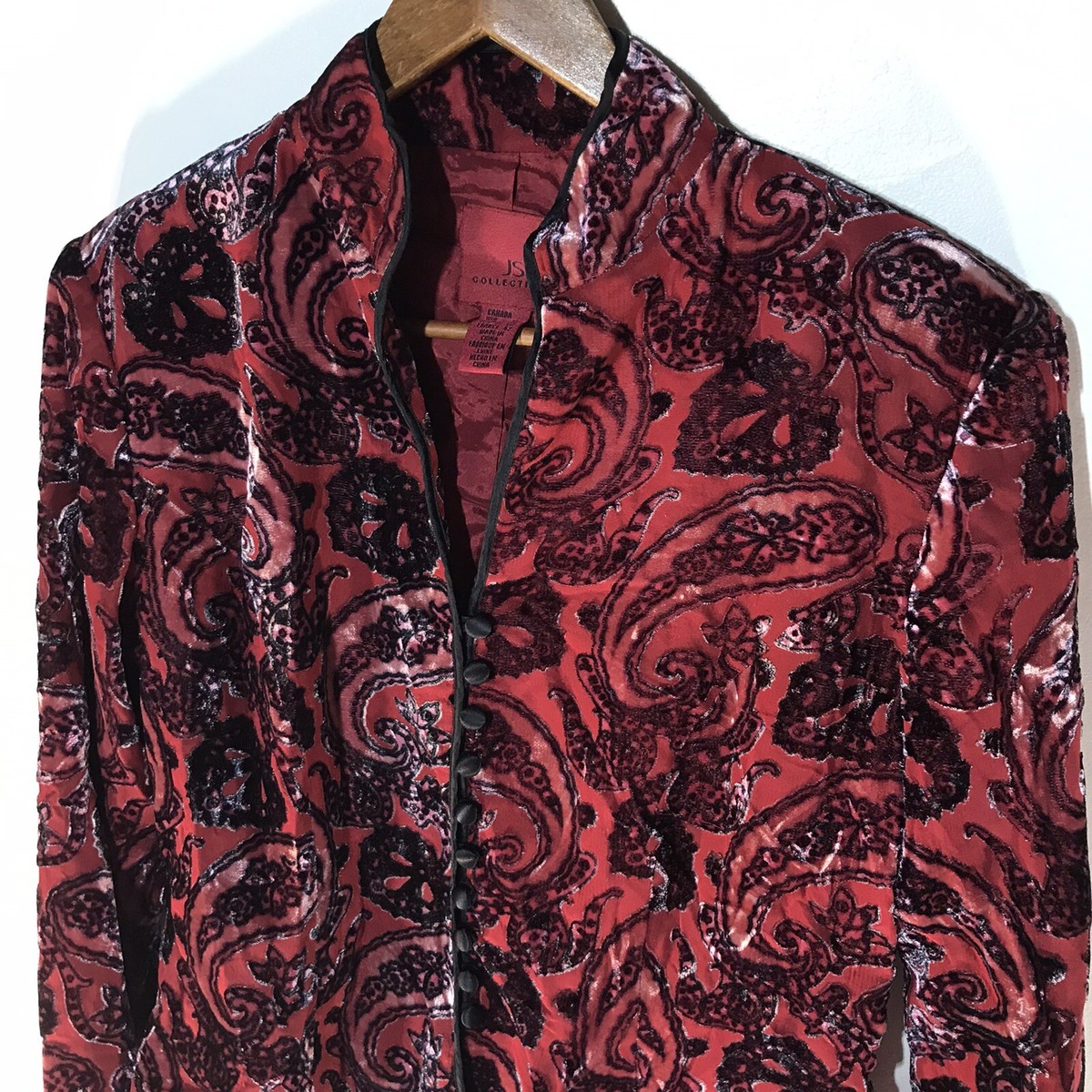 ジャケット・アウター pellsiana velours piping peplumjacket pellsiana velours piping peplum jacket | pellsiana