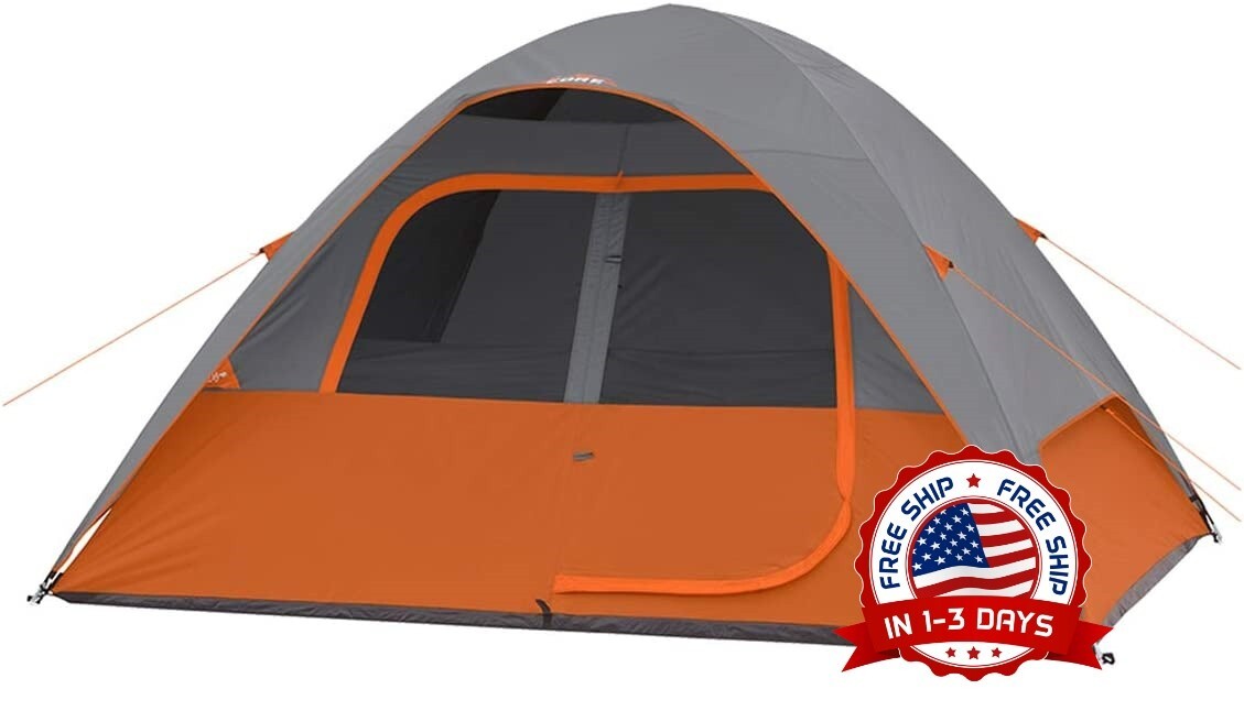 Tienda de campaña 6 personas carpa para camping Grande 11' x9' equipamiento campamento