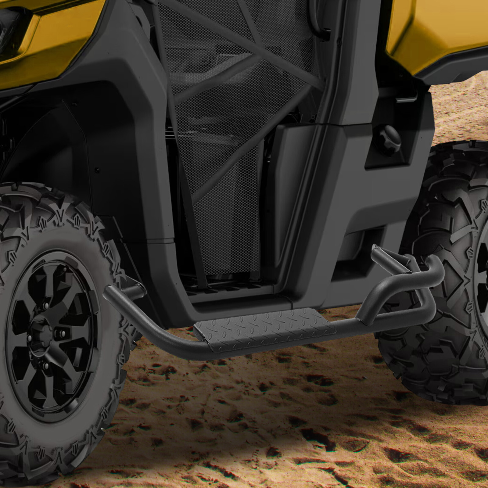 Heavy-Duty Steel Nerf Bars for Can-Am Defender HD5 HD8 HD10 2 Door 2016-up