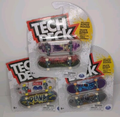 3 New 2pk Tech Deck Skateboards Plan B Real Nicole Kyle Walker Santa Cruz Wooten