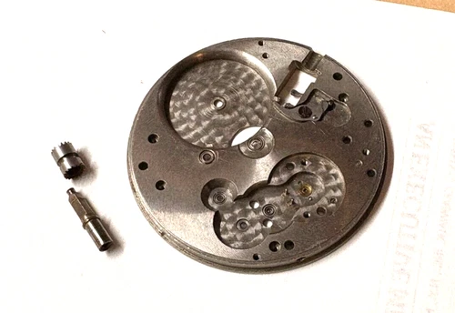 HAMILTON 16 SIZE POCKETWATCH GRADE 974 UPPERPLATE WIND+SET PARTS COMPLETE --#114