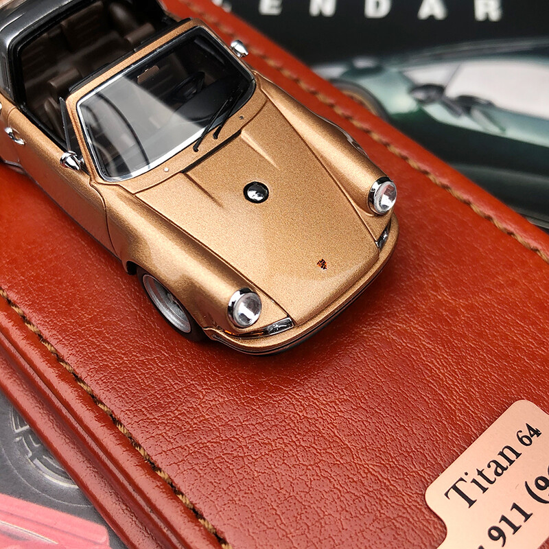 Porsche Singer 911 (964) Targa 1/64 Make-Up Titan64 TM002E - Modèle Résine Neuf