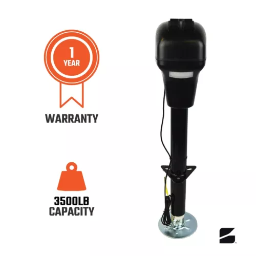 One Heavy-Duty Electric Jack For RVs Campers Boats Trailers w 3500lb Capacity