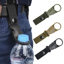 Tactical Water Bottle Holder Climbing Carabiner Belt Backpack Hanger Hooks Clip