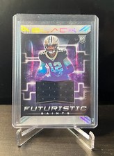 2022 Panini Black Football Chris Olave Futuristic Jersey Patch Rc 42/99