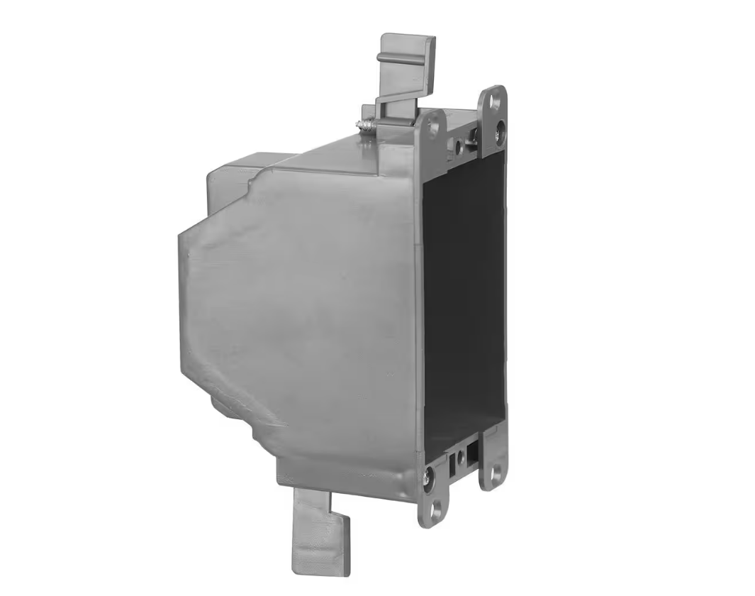 14 cu. in. PVC Gray 1Gang Old Work Electrical Outlet Box, Fire Rated, (2 Packs) eBay