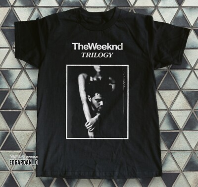 The Weeknd Trilogy Album Music, Heavy Cotton Black Unisex T-shirt Size S-5XL