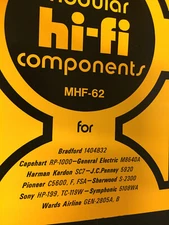 MHF-62 SAMS HI-FI  PHOTOFACT BRADFORD CAEHART GE HARMAN JCPENNY PIONEER NOS