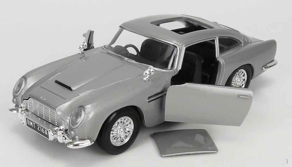 Motormax James Bond 007 Aston Martin DB5 Rhd 1/24 Metall Auto 1964 Goldfinger-image