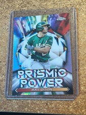 2021 Topps Chrome Baseball Prismic Power # PP-11 Matt Olson