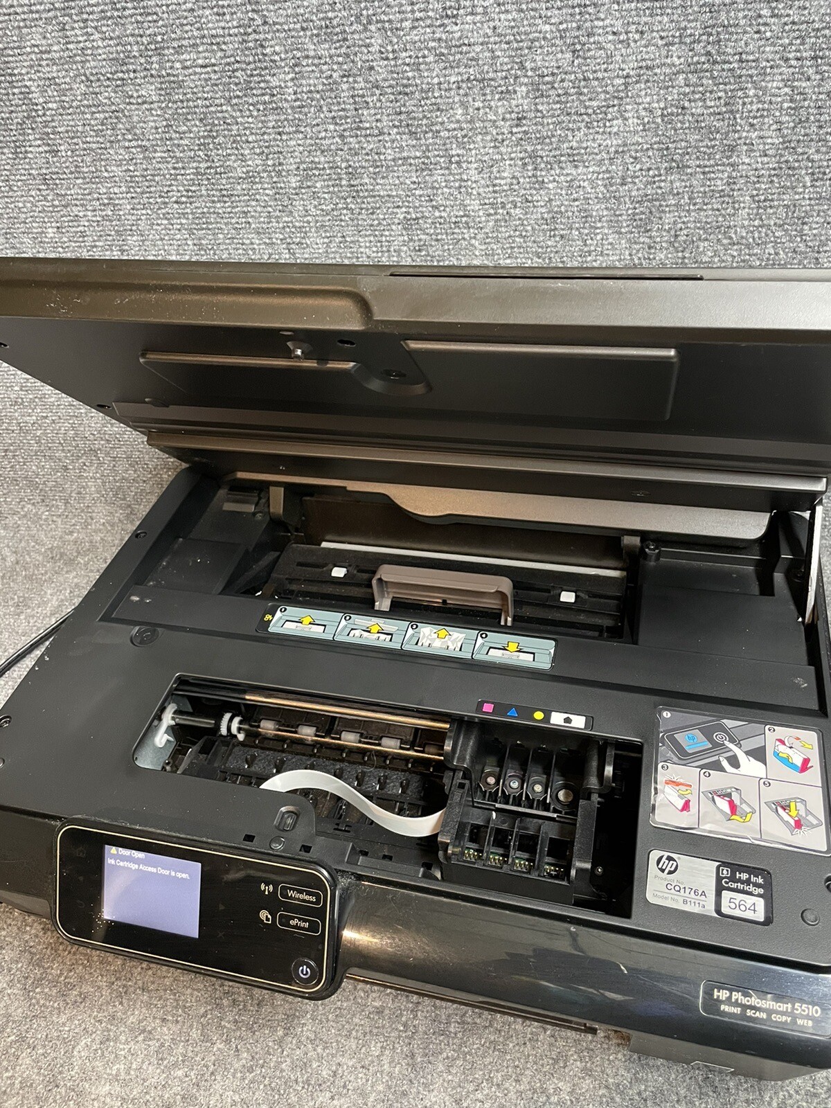 HP Photosmart 5510 AllInOne Inkjet Wireless Print Scan Copy eBay