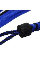 Strict Leather Black and Blue Suede Flogger