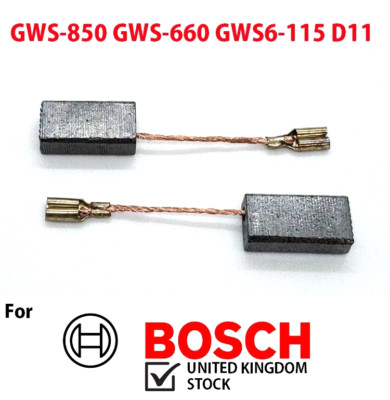 2x Kohlebürste für Bosch 16070144 GWS-850 GWS-660 GWS6-115 D11 Winkelschleifer