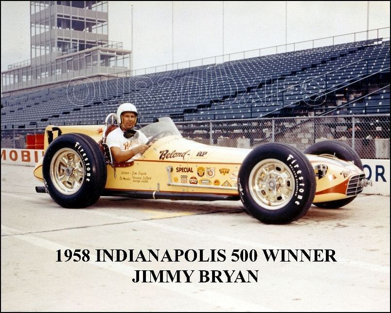 1958 Indy 500 Winner Jimmy Bryan Racing Photo 8X10 | eBay