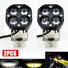 Pair 120W Motorcycle Headlight Fog Lights Led Auxiliary Driving Light Spotlight
