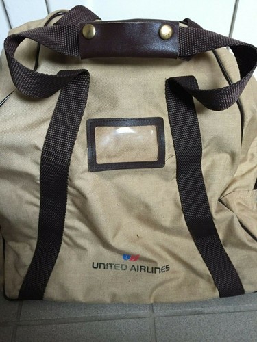Vintage United Airlines Travel Bag 