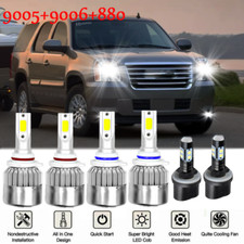 For GMC Yukon XL 1500 2500 2000-2006 LED Headlight High Low Fog Light Bulbs Kit