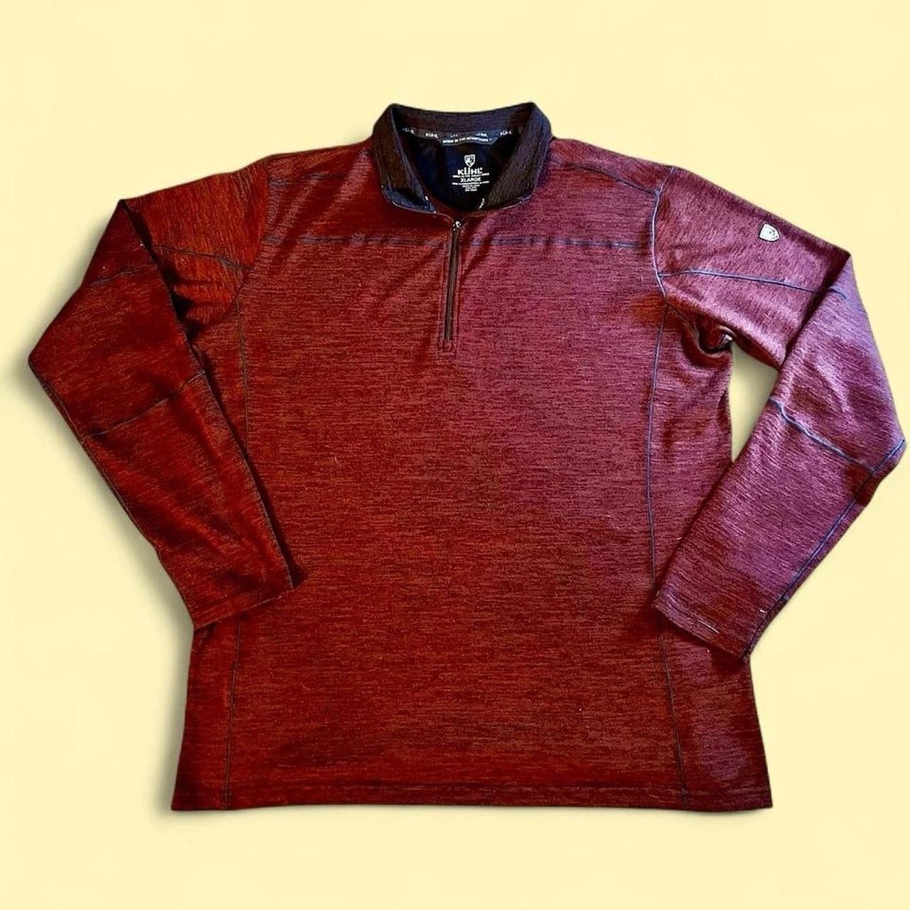Kuhl Ryzer Quarter Zip Henley Base Layer Hiking Outdoor Thumb Holes #3112 XL