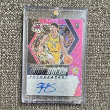 Panini 2023-24 Mosaic Ben Sheppard #FB-SPP Pacers Pink Prizm /15 Rookie Auto