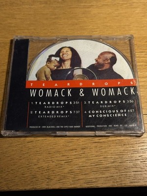 Teardrops By  Womack & Womack (CD, 1988) Dance Remixes - Maxi Single