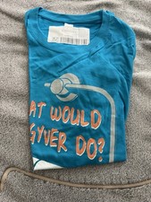 Herren T-Shirt Blau Gr. M Rundhals Kurzarm Dr...