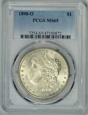 1898-O  PCGS  MS65 Gem Morgan Dollar  *  New Orleans Mint  *  #47350872