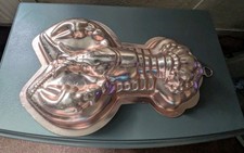 Vtg Copper LOBSTER Mold Jello Cake 10” 3.5 Cups Kitchen Wall Decor Country