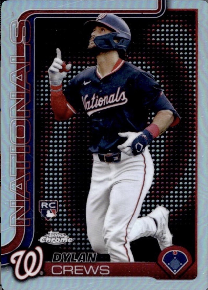 2025 Topps Chrome Dylan Crews Lightboard logo #146 Nationals