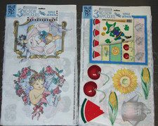 1992-93 Daisy Kingdom 2 Packs Fabric Applique 6 Panels Total
