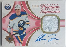 2021-22 Ultimate Collection Materials Signatures Premium Henri Jokiharju /35 