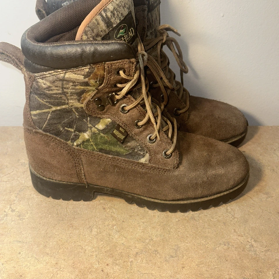 Redhead Hunting Boots Boys Mens 6 M Brown Camouflage Waterproof 600 Thinsulate - Image 2 of 4