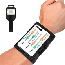 Big Screen Score Keeper for Tennis Padel, Adjustable Wrist Strap Score Board