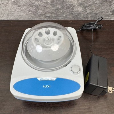 Huxi HL-4K Mini Microcentrifuge 4000 RPM Lab Benchtop Micro Hand Centrifuge Blue