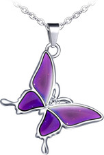 Collana Con Medaglione a Cuore/Ciondolo Quadrifoglio/Farfalla/Stella, Collana Ch