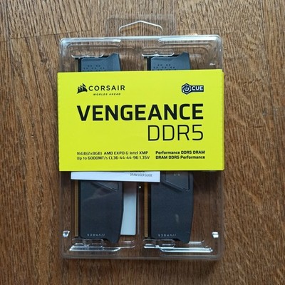 Corsair Vengeance DDR5 16GB (2x8GB) 6000 MT/s CL36 EXPO/XMP Original Box