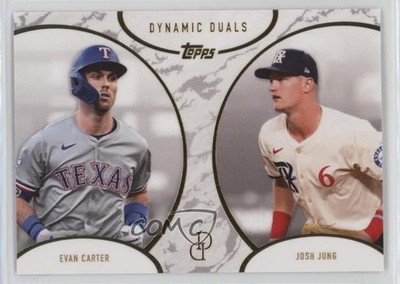 2025 Topps Dynamic Duals Online Exclusive Evan Carter Josh Jung #33 0v7a