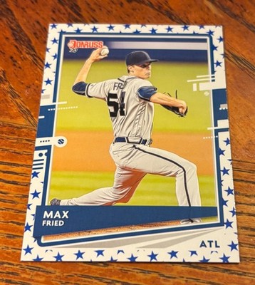 2020 Panini Donruss Max Fried Stars Parallel Braves New York Yankees #143