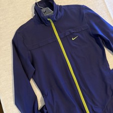 Nike Dri-Fit Women's Purple Full Zip Lightweight Jacket with Pockets Size L