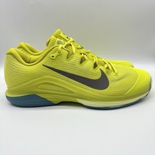 Nike Court Air Zoom Vapor 12 Premium HC Tennis Shoe Volt Men's 12 HF7827-300