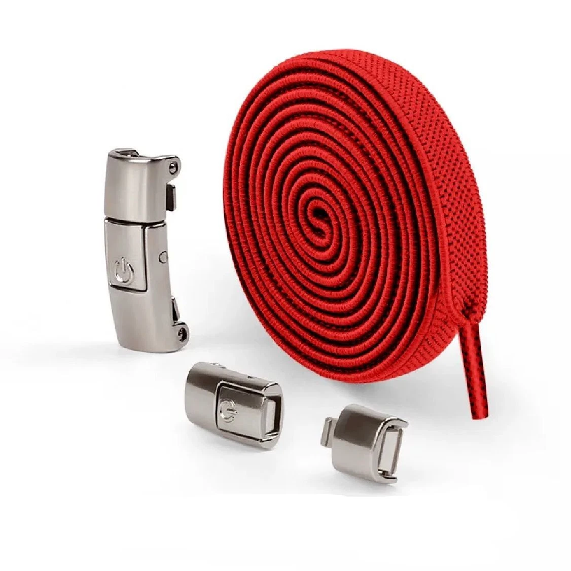 Baskets de rechange plates rouges extensibles élastiques sans cravate lacets #2001