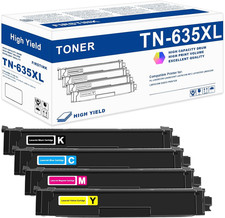 TN-635XL TN-635 High-Yield Toner Cartridge for Brother HL MFC Series Printers